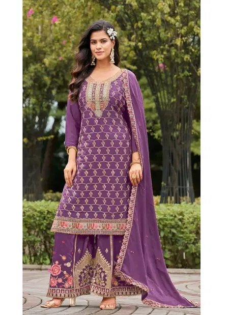 Khas 4461 A and C Chinon Silk Readymade Suits Wholesale Suppliers In Mumbai
